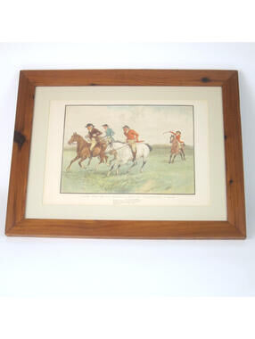 Randolph Caldecott Print Fox Hunting Old Mickledale Hunt Approaching Brook 1888
